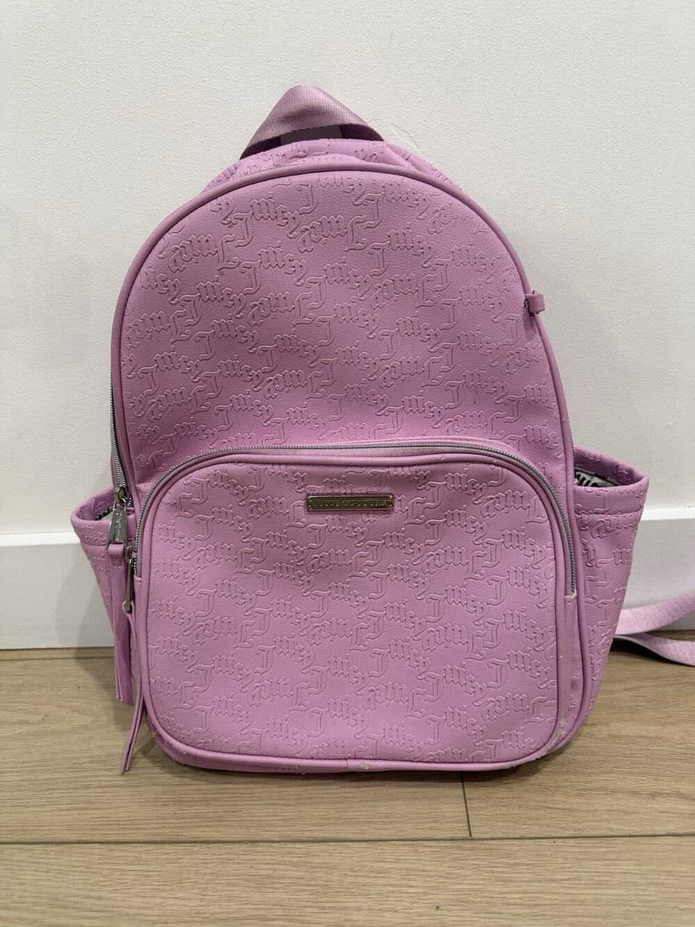 Juicy Couture Women's Pink Word Play Backpack 14x10